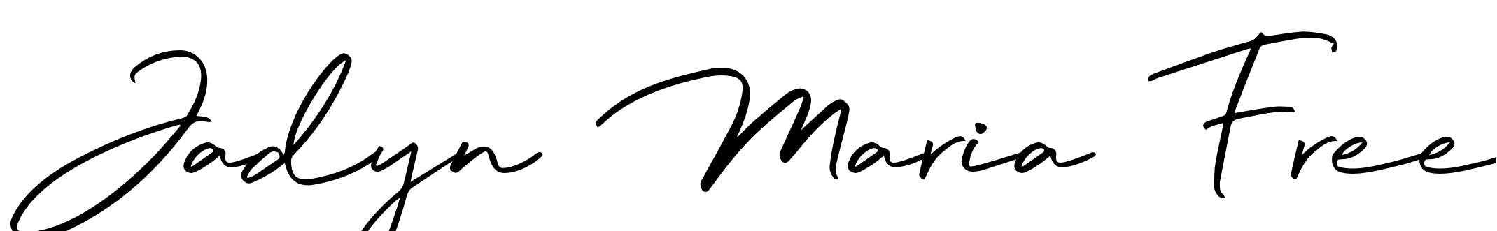 Font Jadyn Maria Free