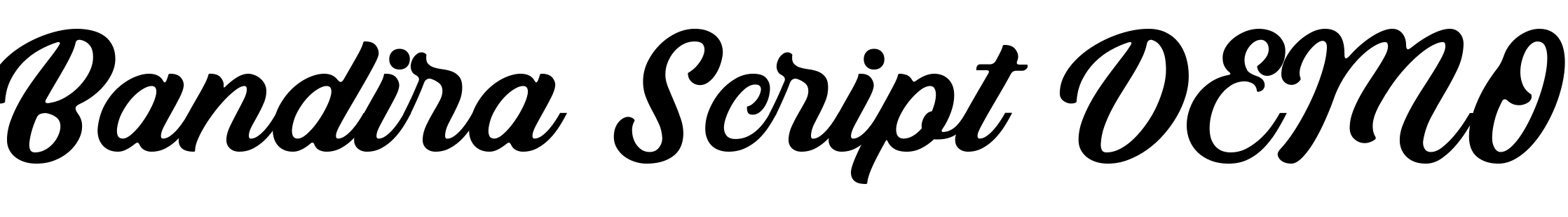 Font Bandira Script DEMO