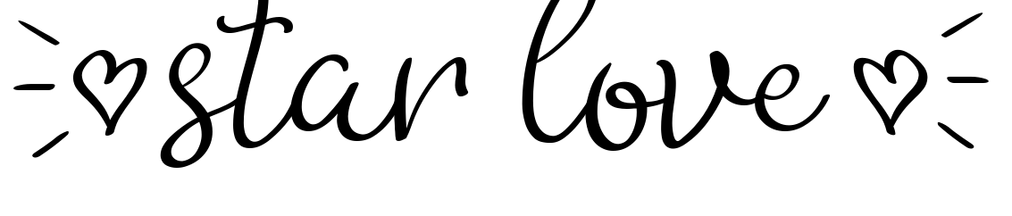 Font (star love)