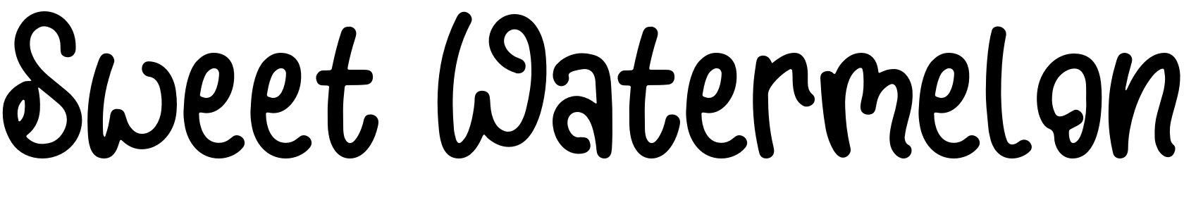 Font Sweet Watermelon