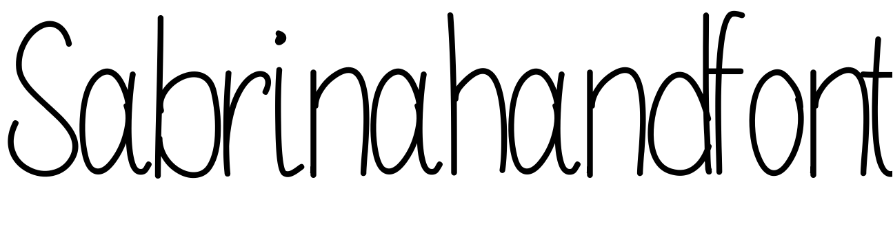 Font Sabrinahandfont