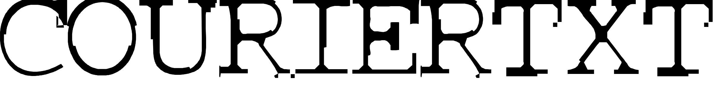 Font COURIERTXT