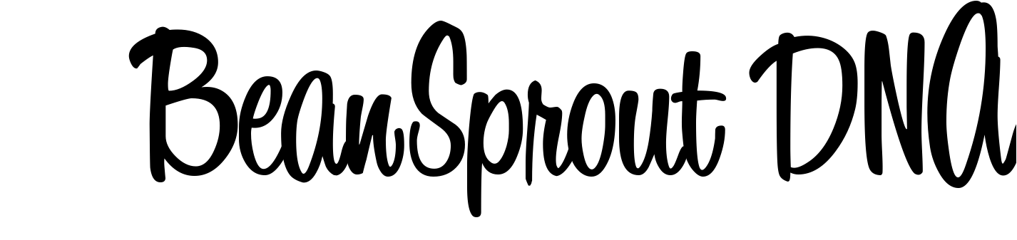 Font 1 BeanSprout DNA