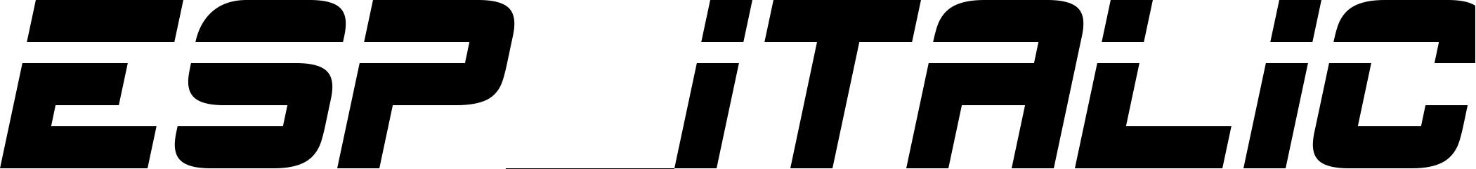 Font ESP_Italic