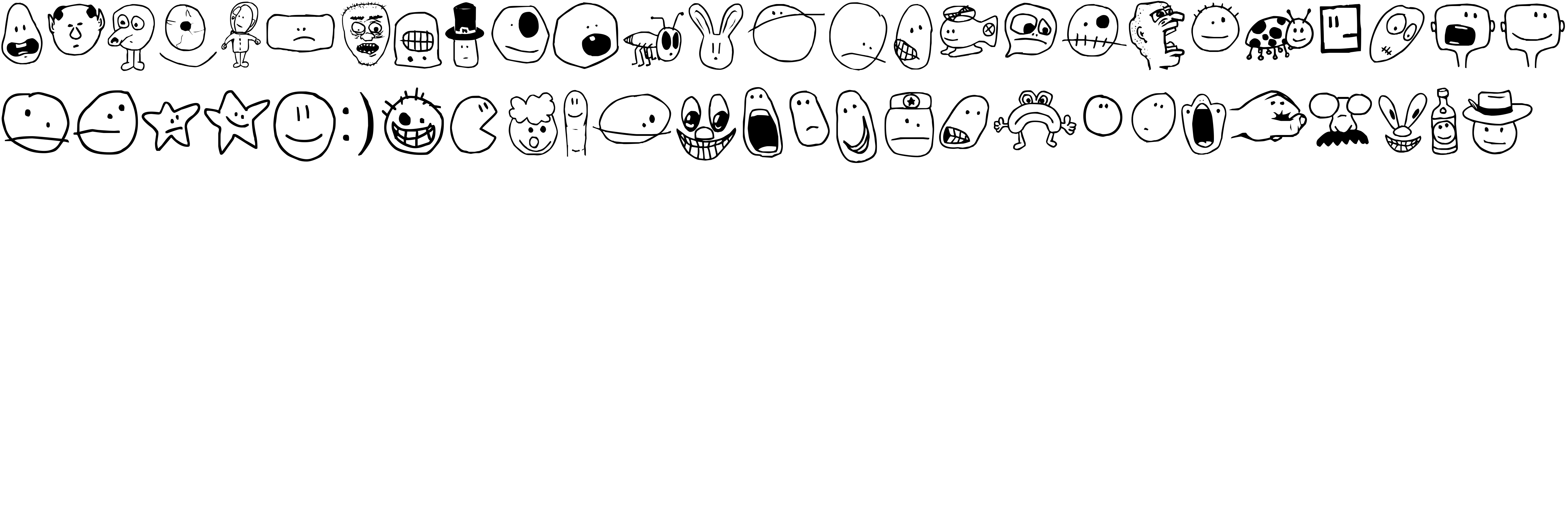 Preview font Tombats Smilies