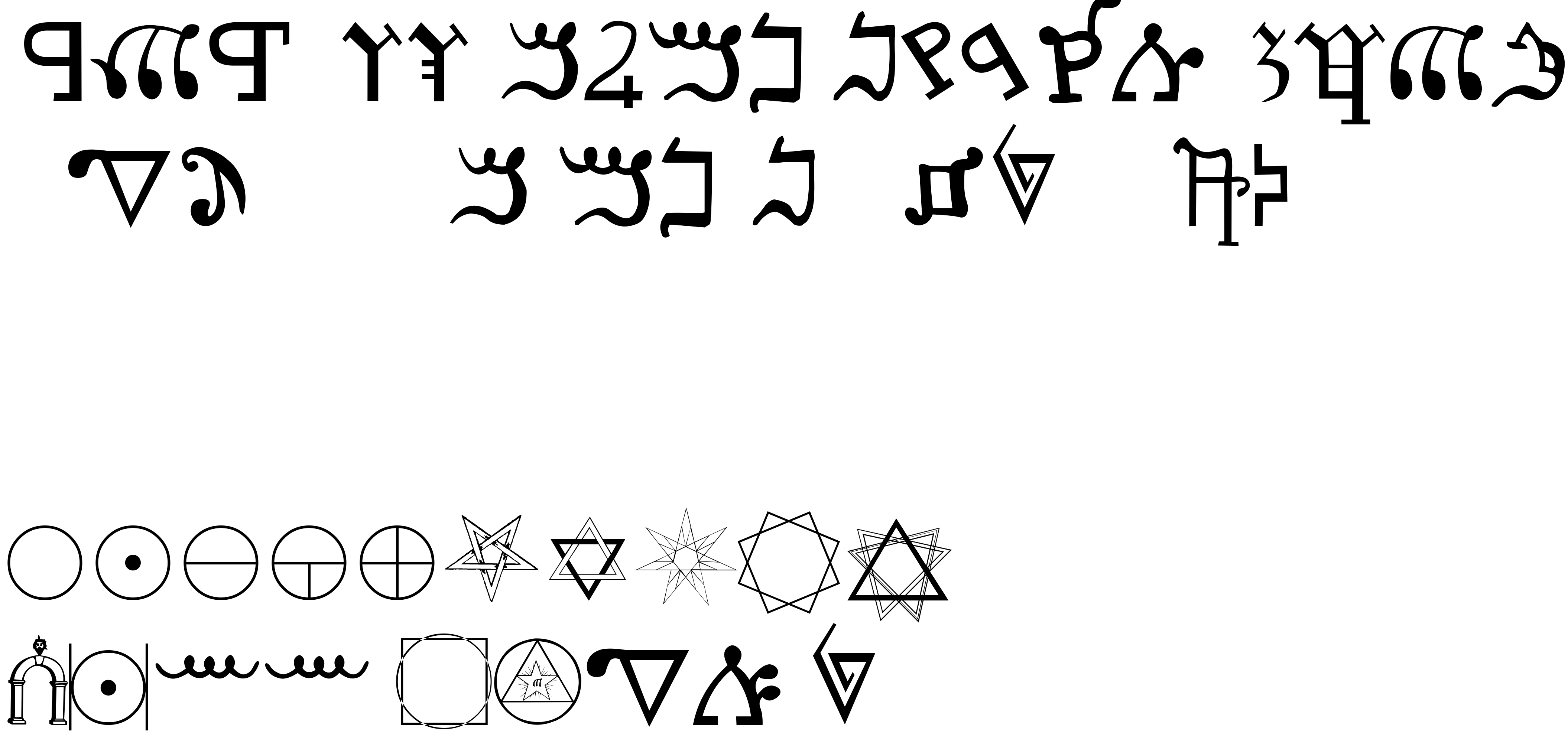 Preview font Kadosh Samaritan
