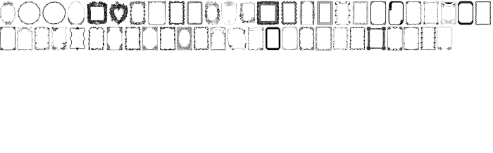 Шрифт Frames1