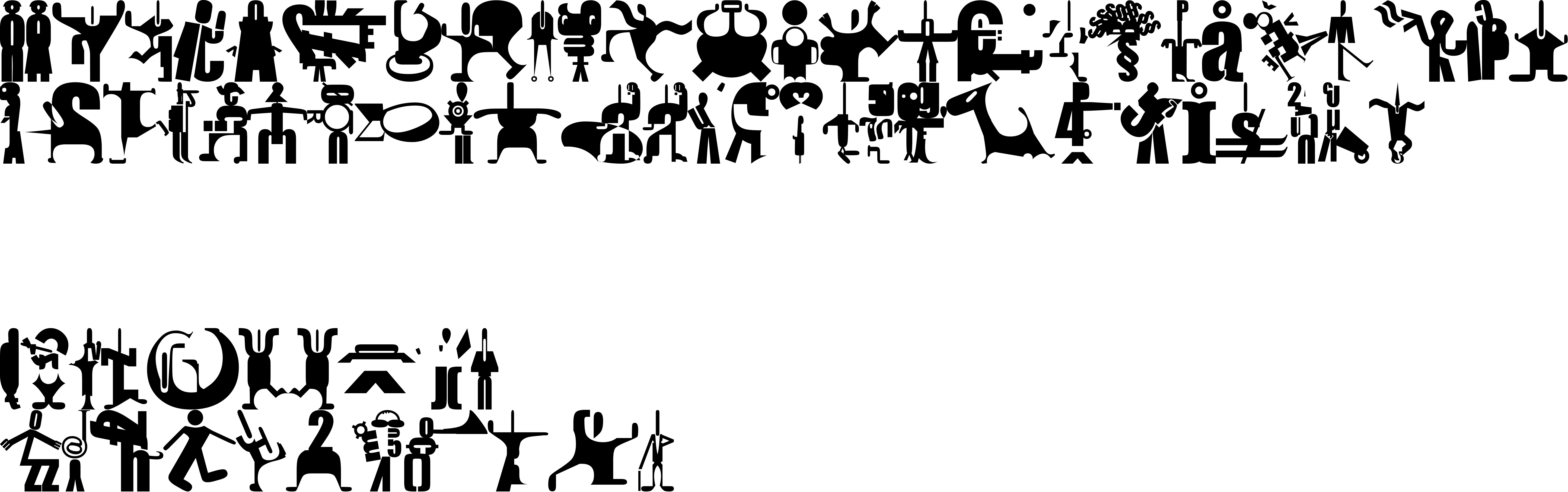 Preview font Impact People