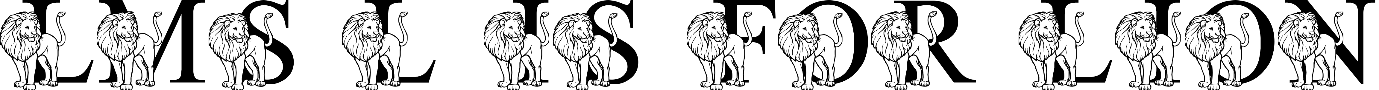 Font LMS L Is For Lion