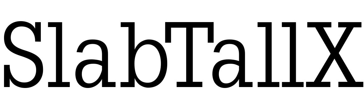 Font SlabTallX