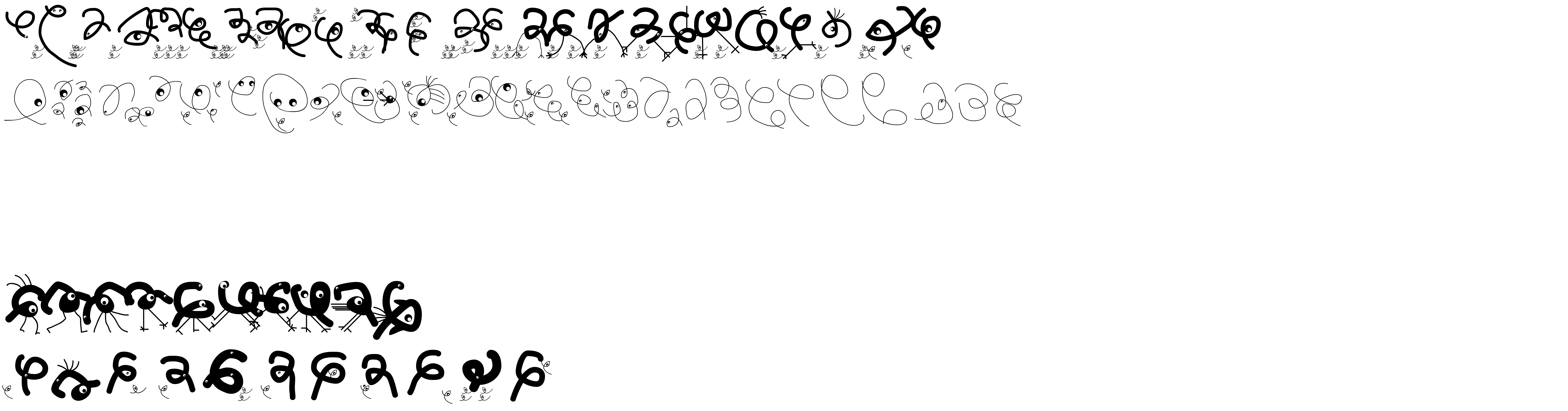Preview font AlwaysBigEatsSmallers