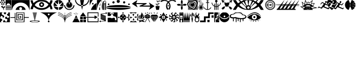 Шрифт Simbolos 1