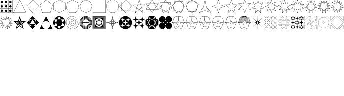 Шрифт Formas germetricas 1