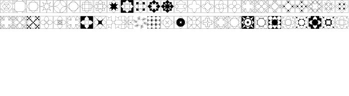 Шрифт Formas geometricas 2