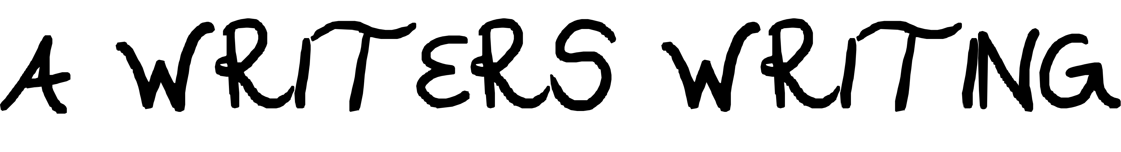 Font A WRITERS WRITING