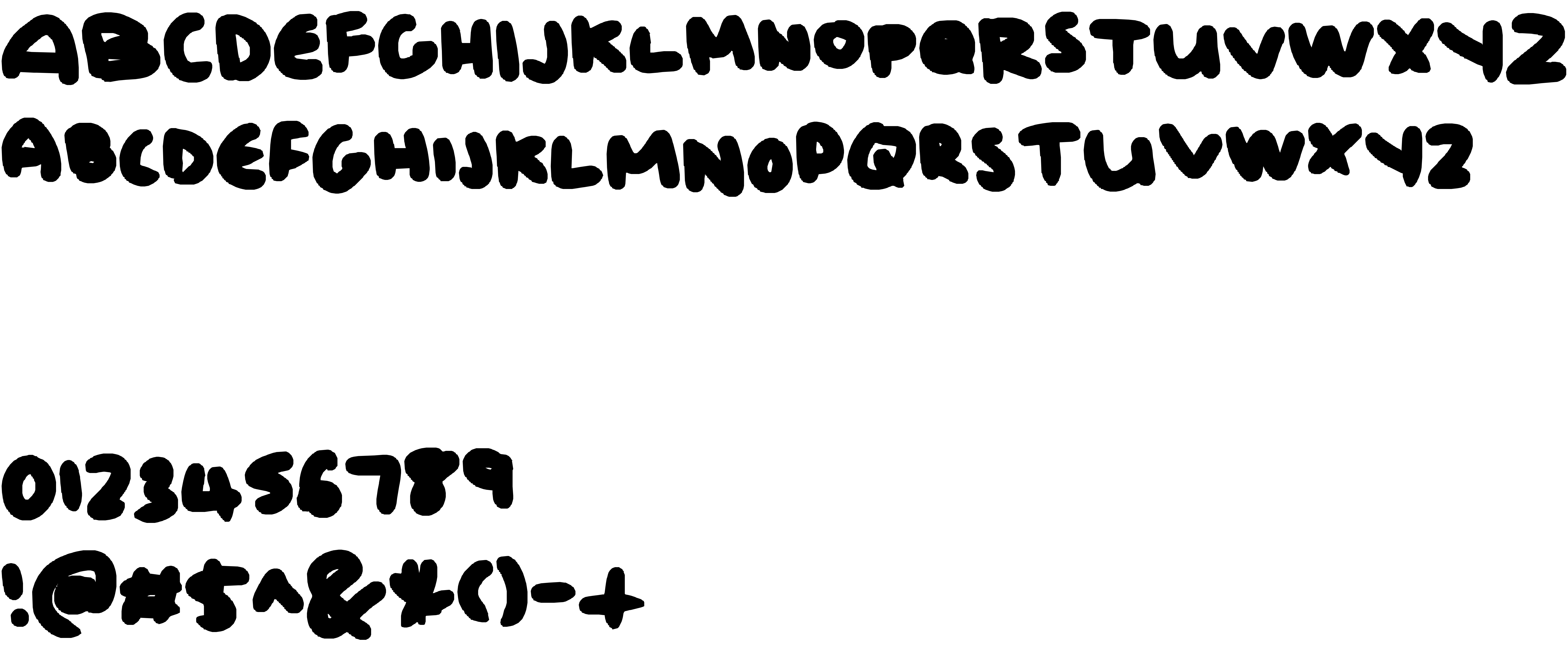 Preview font bubbly limit