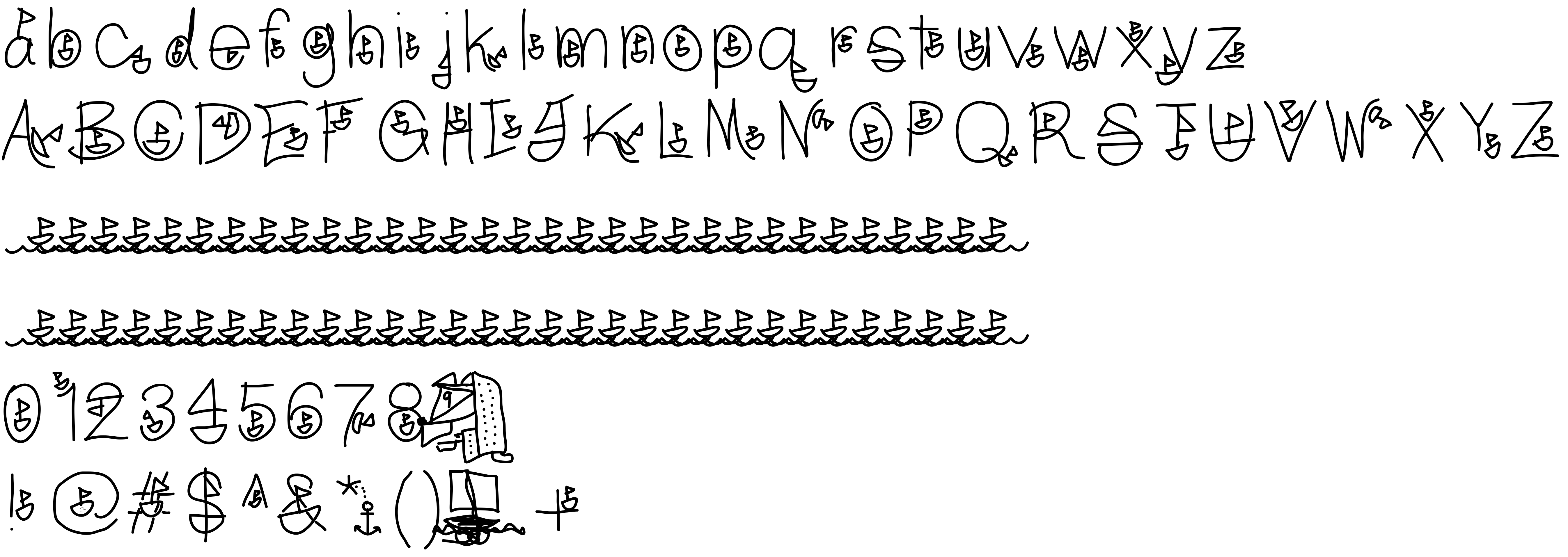 Preview font Boatfont