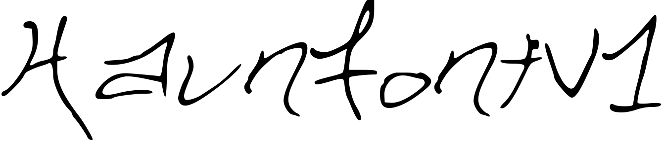 Font HaunFontV1