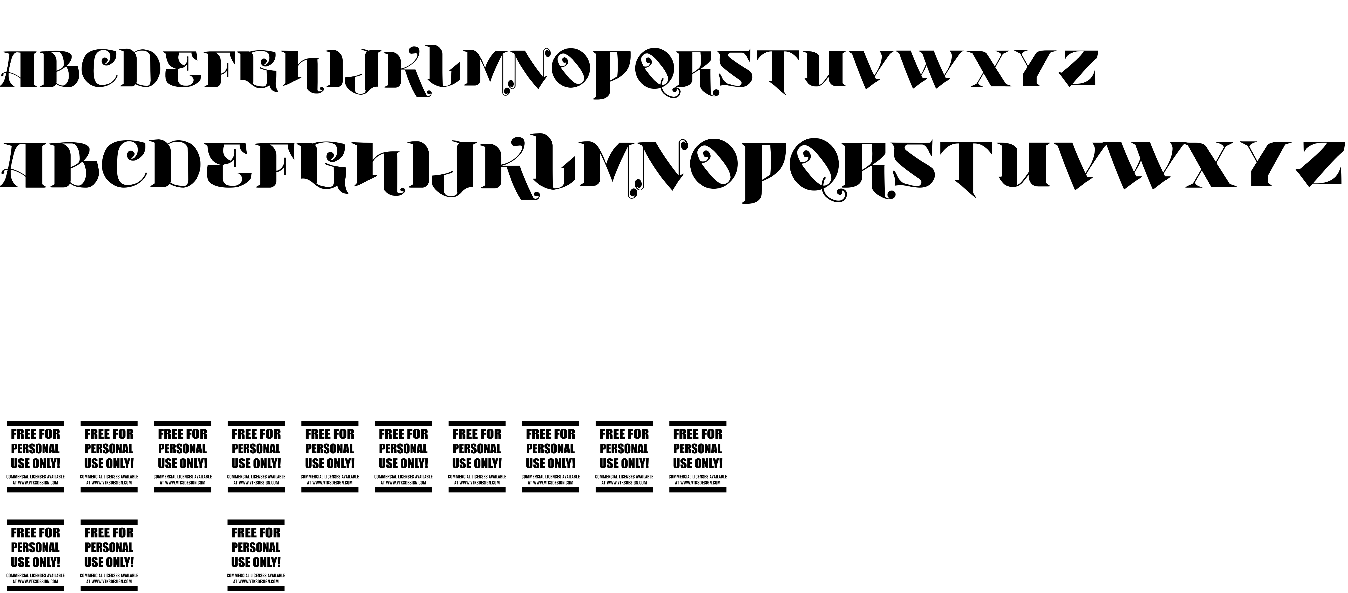Preview font Vtks Boutique