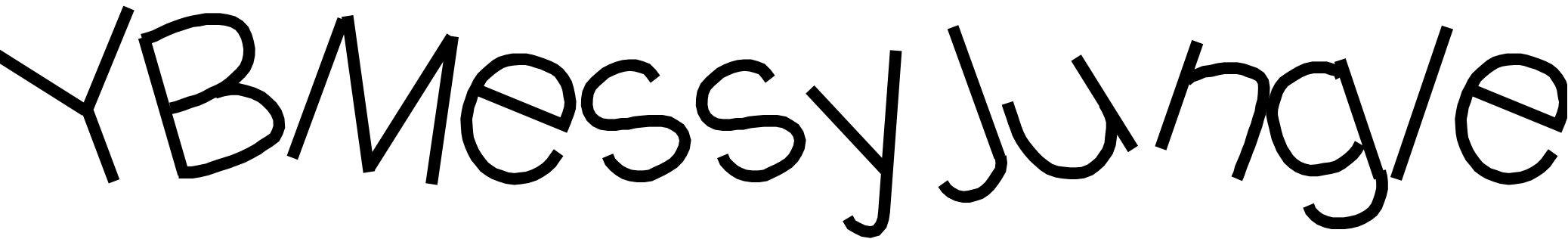 Font YBMessyJungle