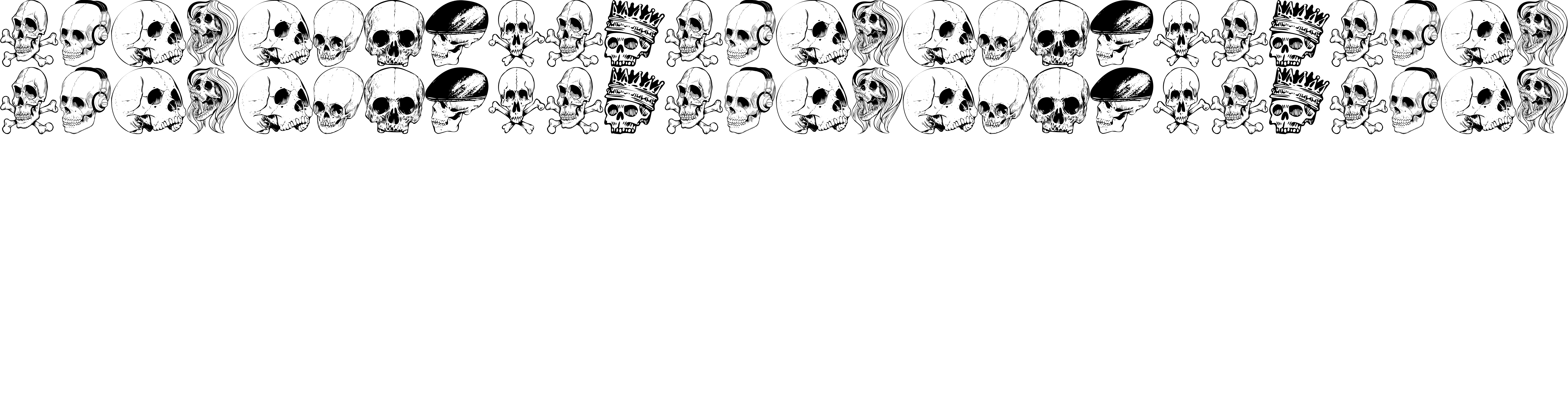 Preview font SKULL FONT