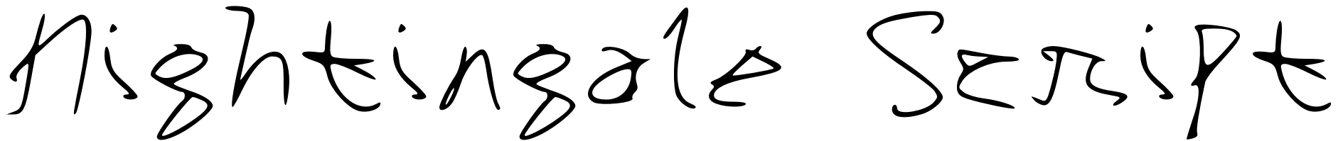 Font Nightingale Script