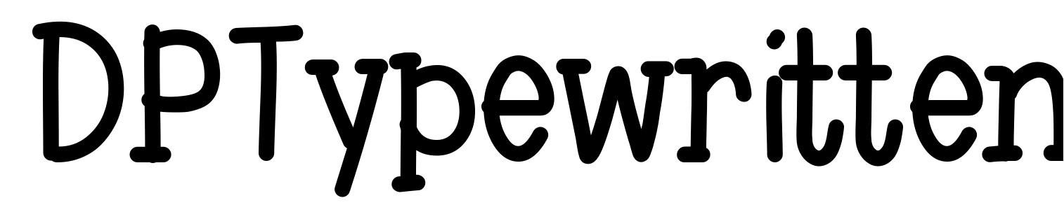 Font DPTypewritten
