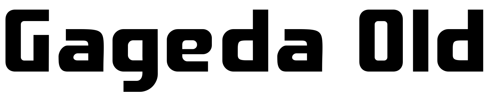 Font Gageda Old