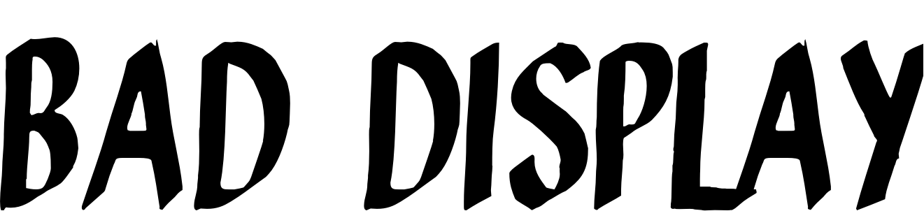 Font bad display