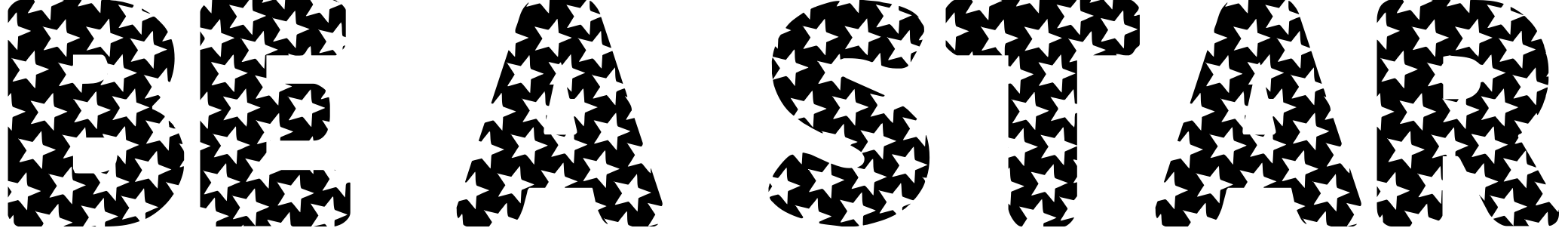 Font BE A STAR