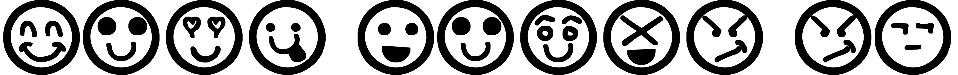 Font Hand Faces St