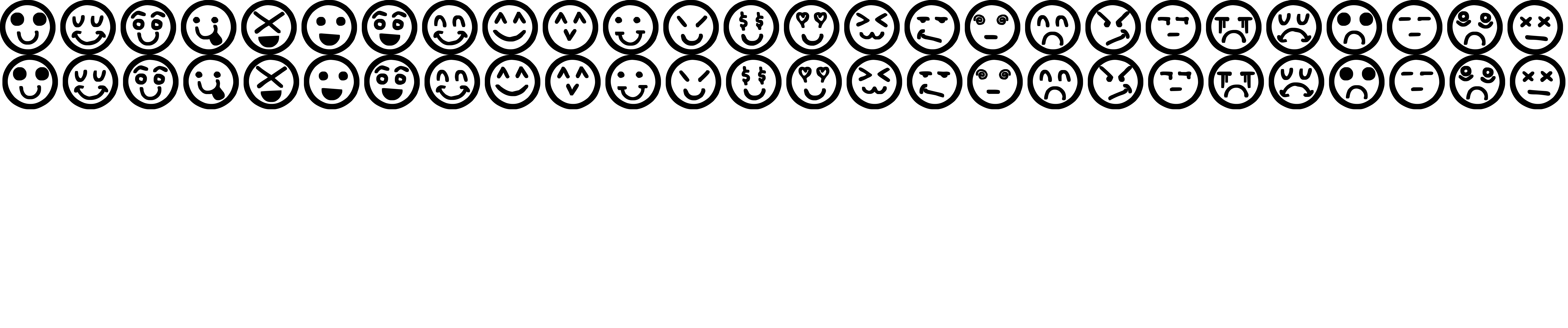 Preview font Hand Faces St