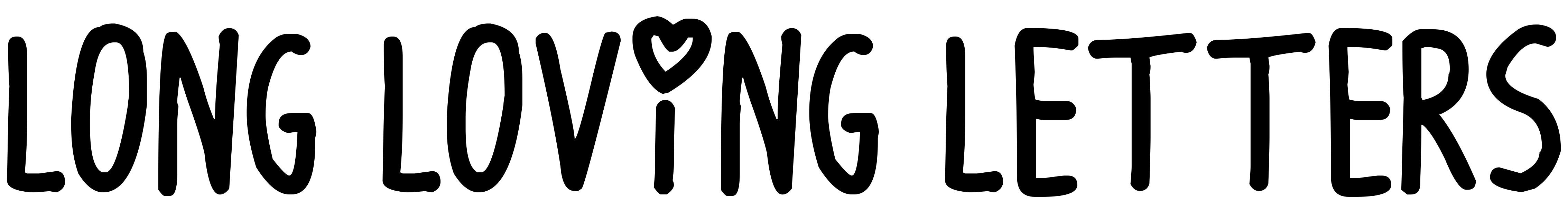 Font Long Loving Letters