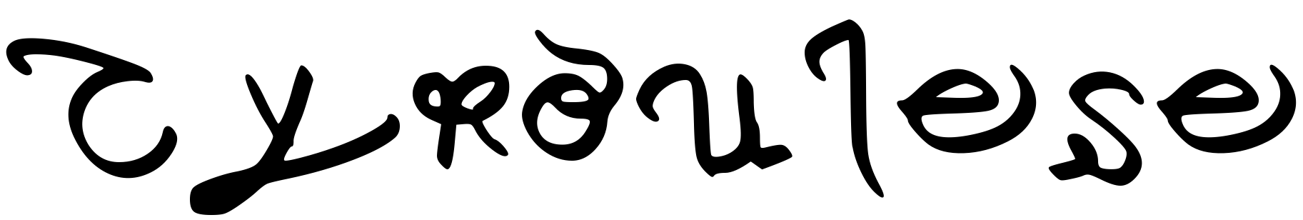 Font Cyroulese