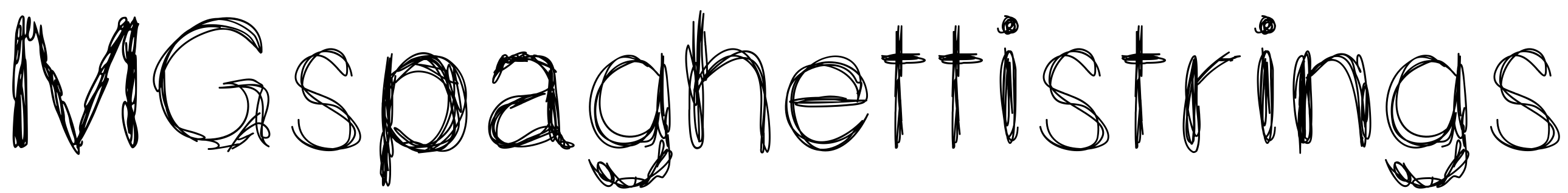 Font MGspaghettistrings