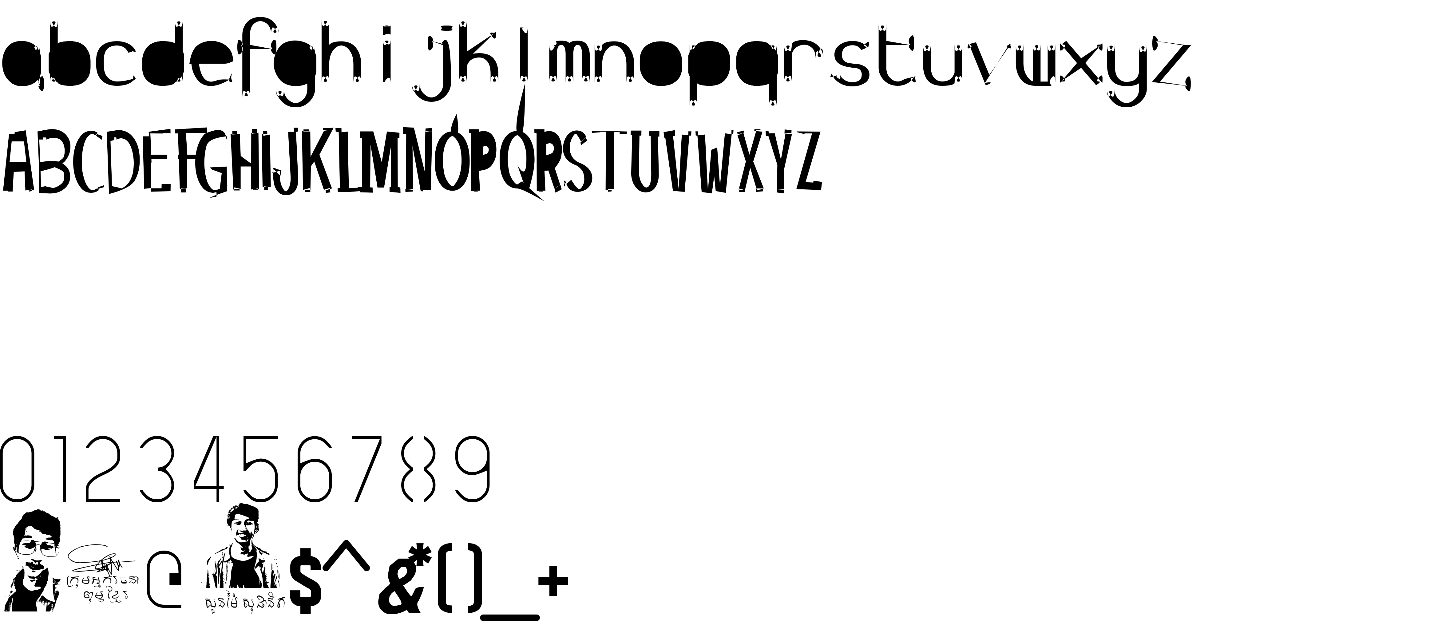 Preview font S-Phanith_2019