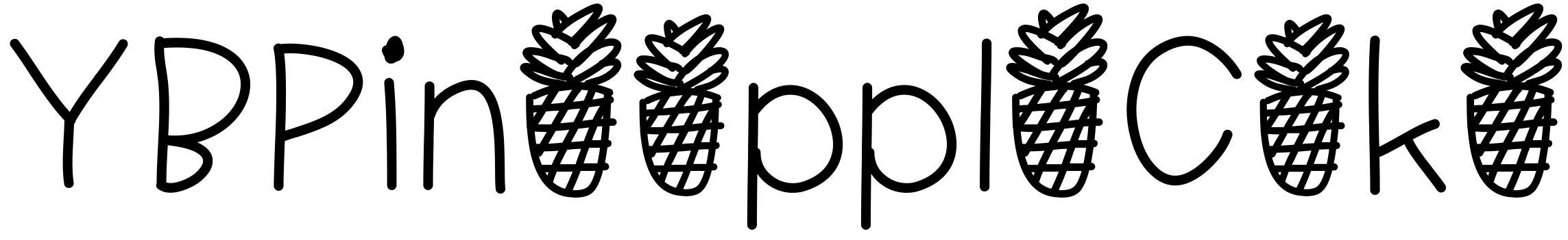 Font YBPineappleCake