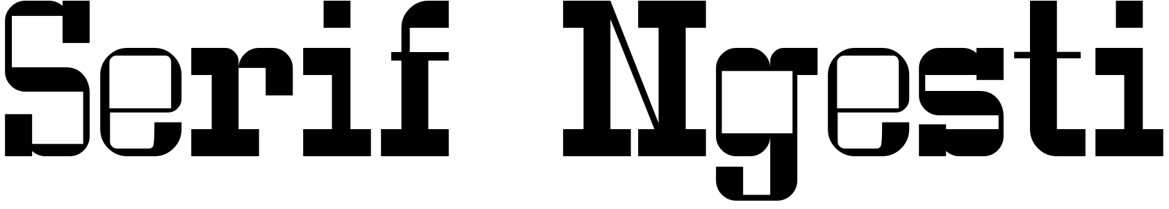 Font Serif Ngesti
