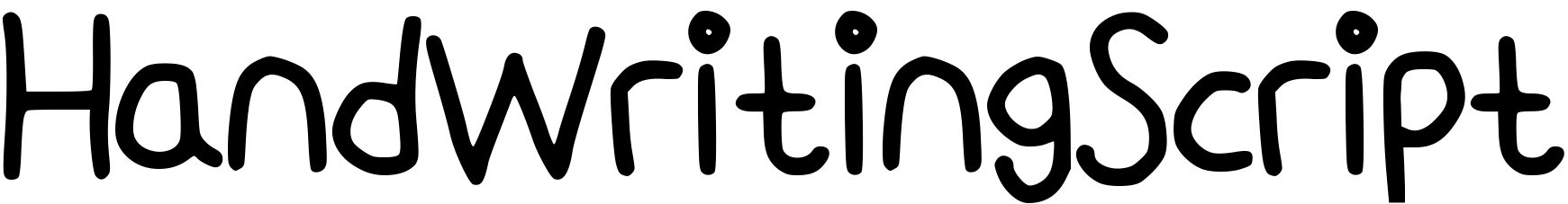 Font HandWritingScript
