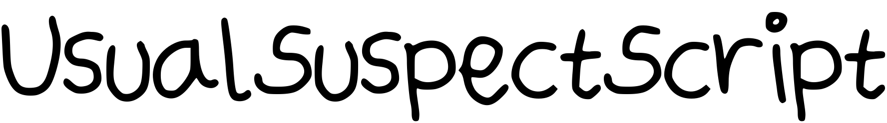 Font UsualSuspectScript