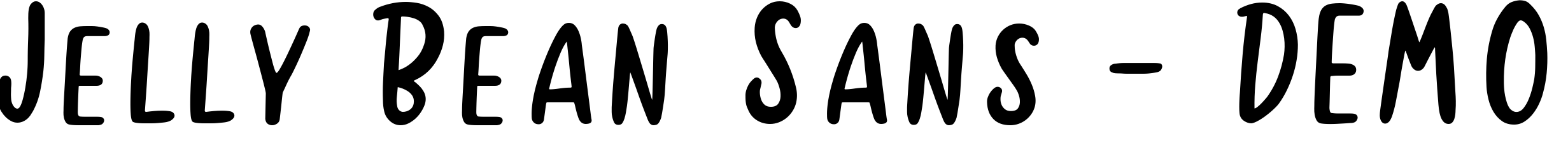 Font Jelly Bean Sans - DEMO