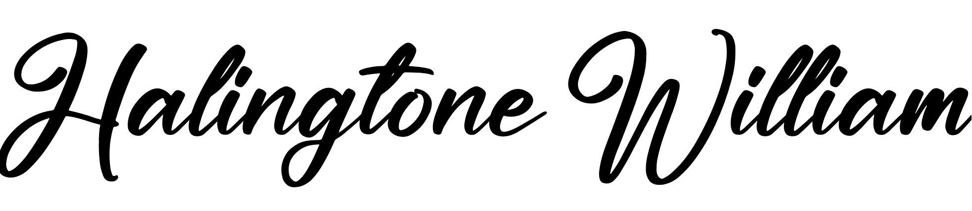 Font Halingtone William