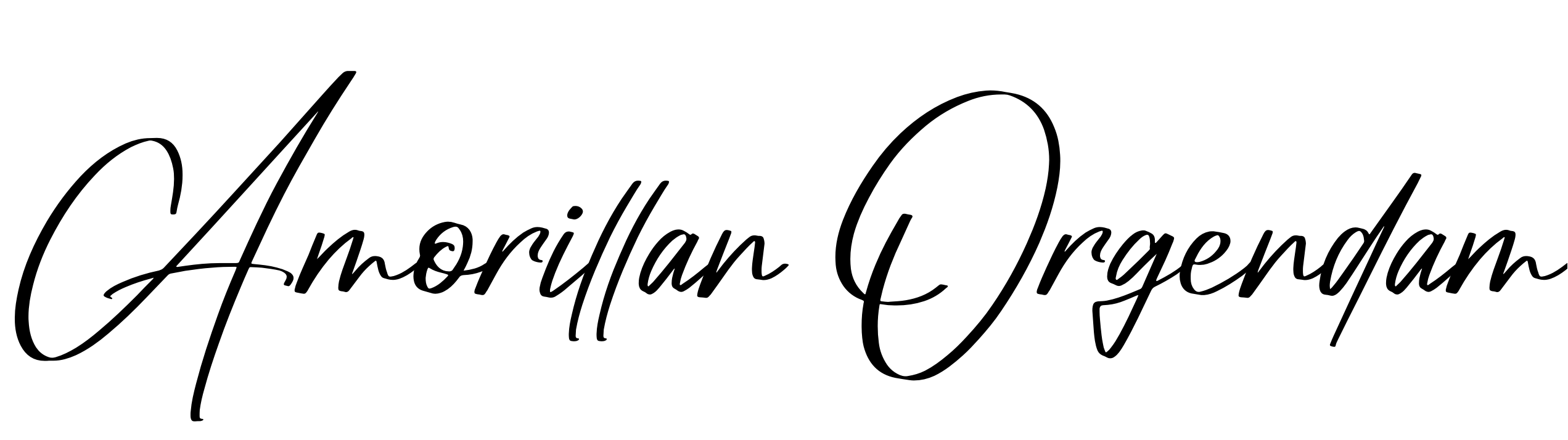 Font Amorillan Orgendam