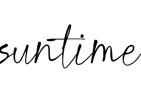Font suntime