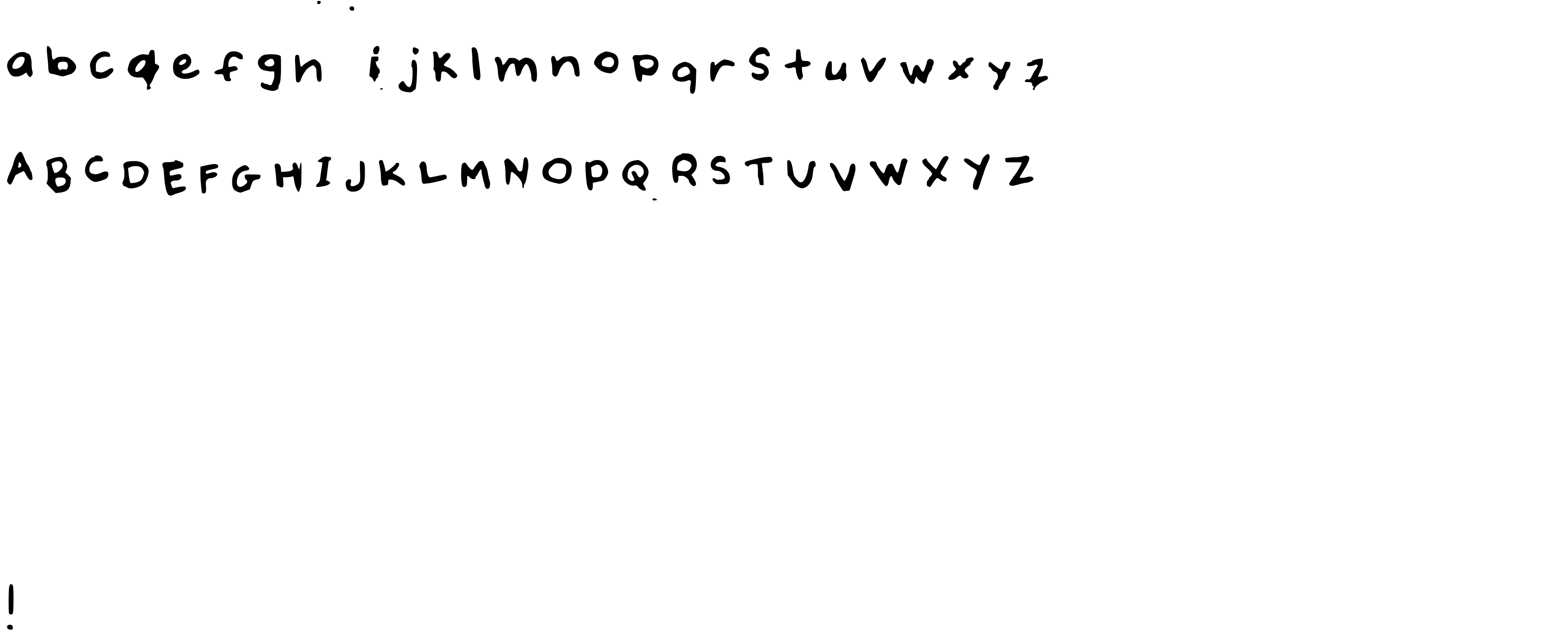 Preview font Fla Fla