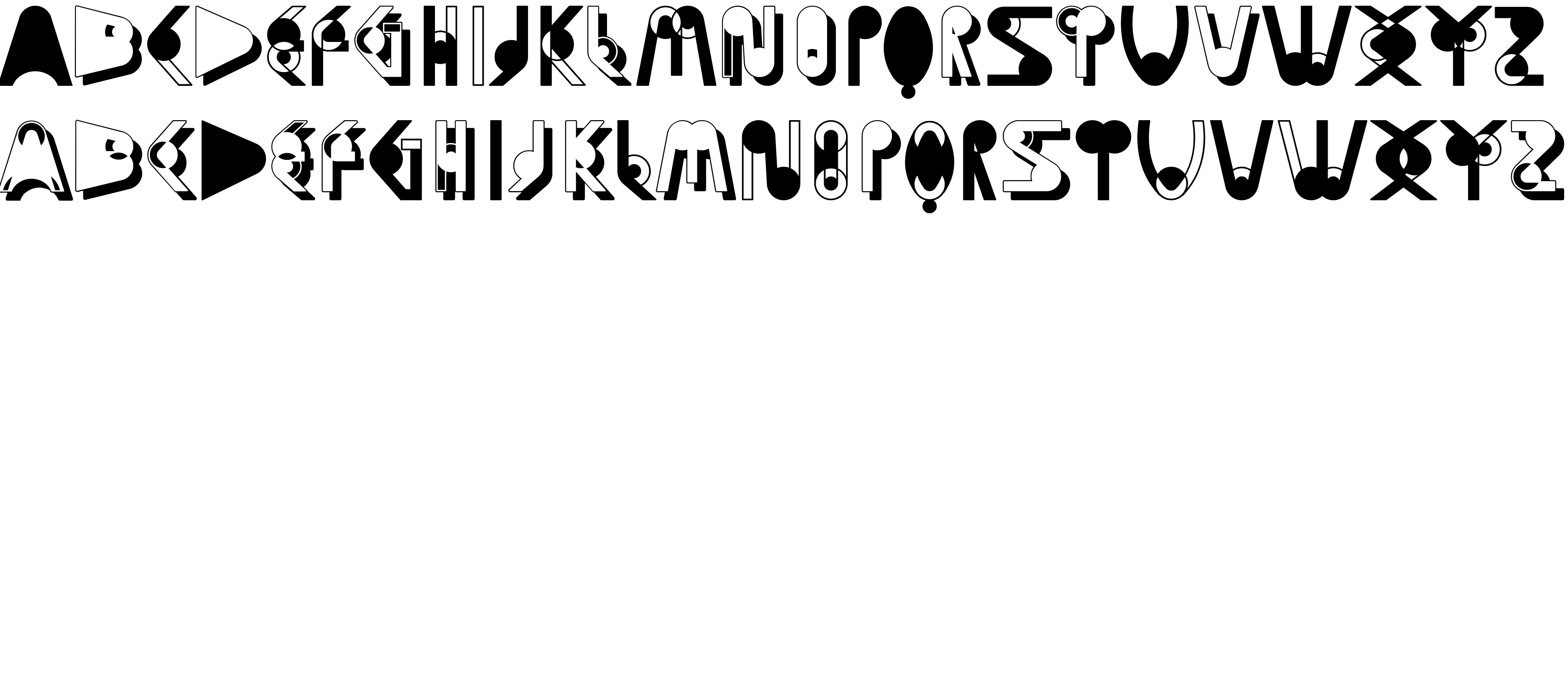 Preview font Pumza