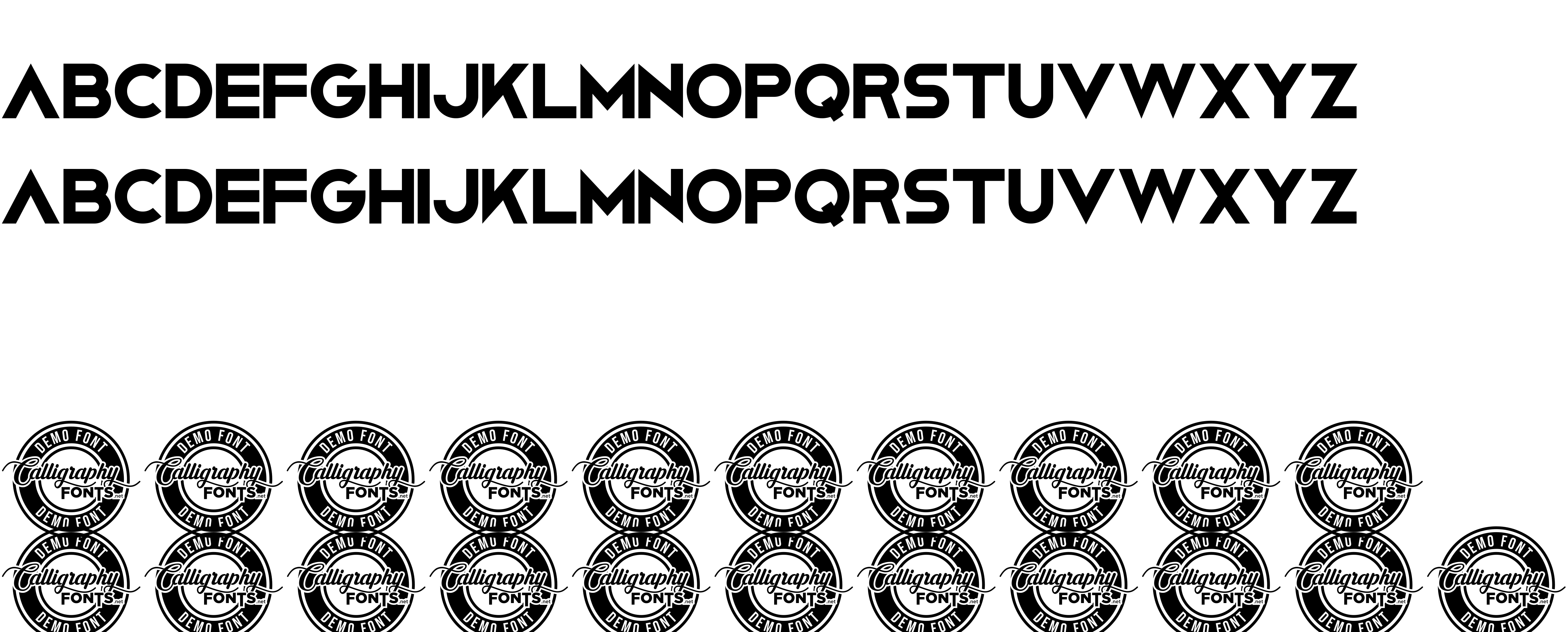 Preview font Overcame Demo