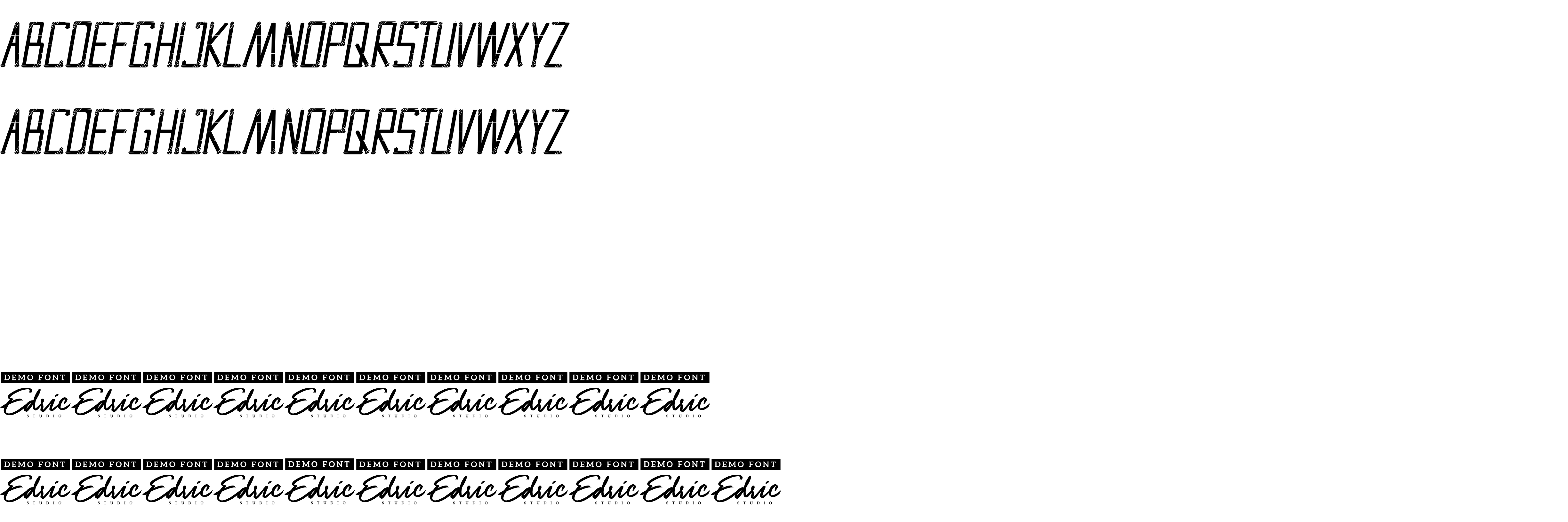 Preview font Strong Iron Demo