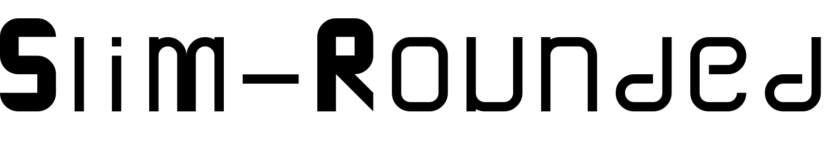Font Slim-Rounded