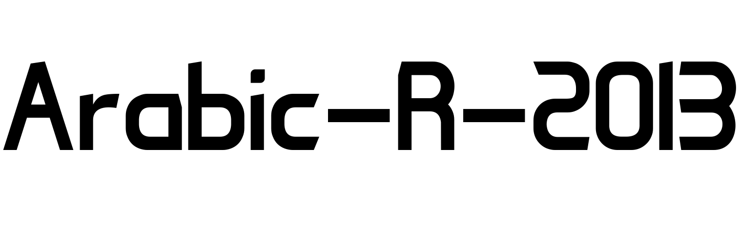 Font Arabic-R-2013